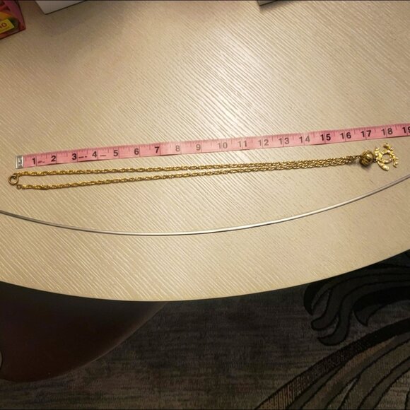 🚨SOLD🚨🩷✨Chanel Vintage Necklace Interlocking Strass/Crystal Necklace - Picture 14 of 16